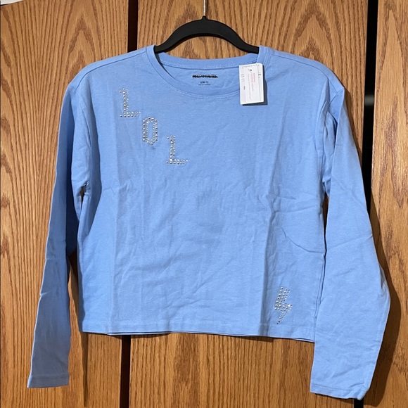 Crewcuts Other - Crewcuts Blue Long Sleeve Tee with Embellishments